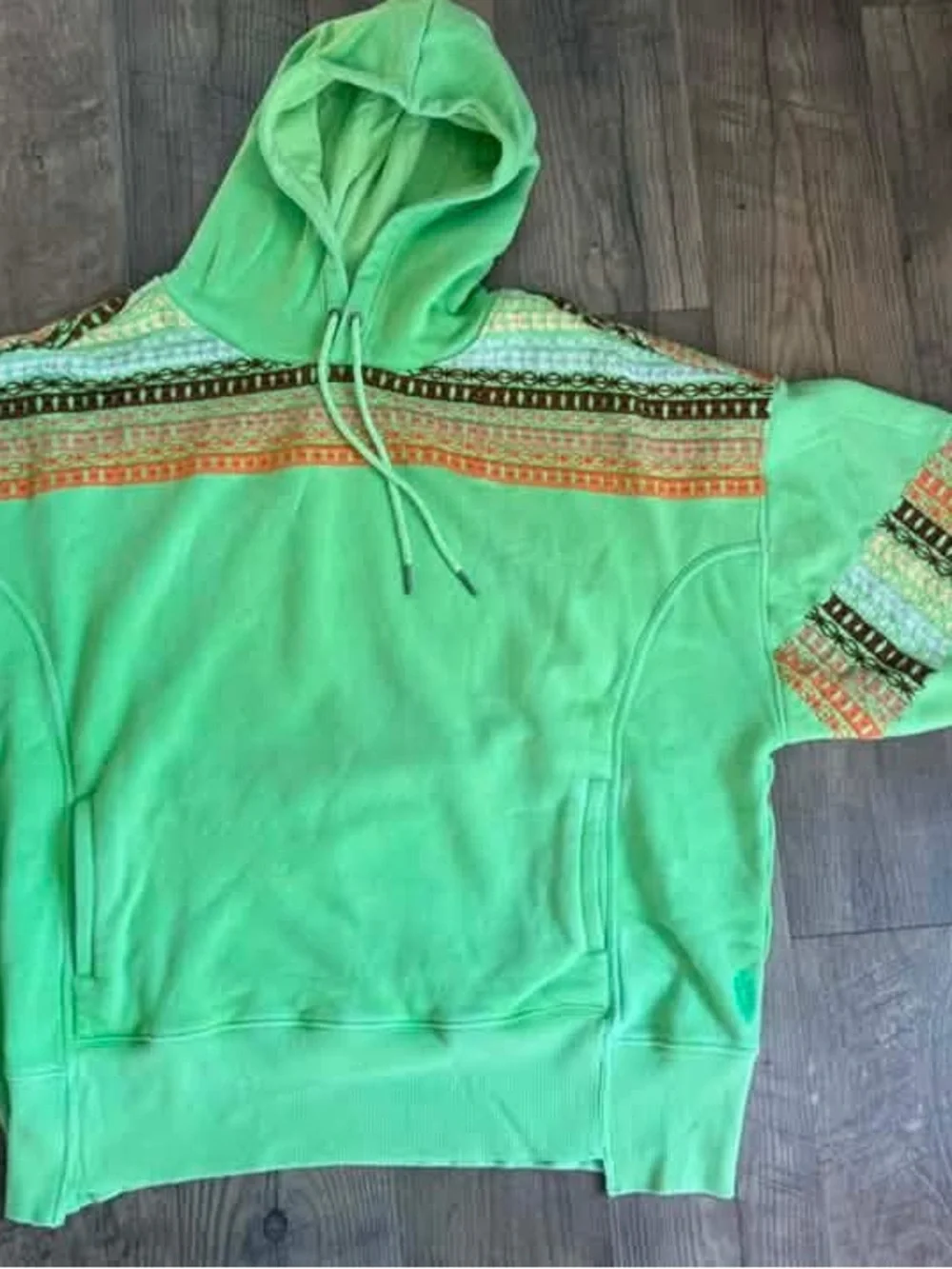 Free people movement sprint to the finish geo logo hoodie